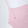Livia Pointelle Ruched Camisole Crop Top i Baby Pink Livia Pointelle Ruched Camisole Crop Top i Baby Pink