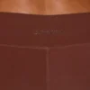 Långa leggings med fickor i brunt Långa leggings med fickor i brunt