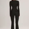 Lone Denim Mid-Rise Flared Jeans i svart Lone Denim Mid-Rise Flared Jeans i svart