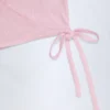 Lou Pointelle Wrap Crop Top i babyrosa Lou Pointelle Wrap Crop Top i babyrosa