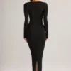 Lux Modal Bodycon-maxiklänning med fyrkantig halsringning i svart Lux Modal Bodycon-maxiklänning med fyrkantig halsringning i svart