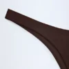 Manea högskurna cheeky-bikinibyxor i mörk choklad Manea högskurna cheeky-bikinibyxor i mörk choklad