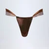 Maravi rynkad stringbikiniunderdel i bronsguld Maravi rynkad stringbikiniunderdel i bronsguld