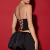 Marnie Bubble Hem Micro Mini Kjol i svart Marnie Bubble Hem Micro Mini Kjol i svart