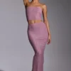 Melisande Embellished Mid Rise Gown Kjol i ljusrosa Melisande Embellished Mid Rise Gown Kjol i ljusrosa