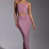 Melisande Embellished Mid Rise Gown Kjol i ljusrosa Melisande Embellished Mid Rise Gown Kjol i ljusrosa
