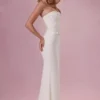 Melora Embellished Corset Strapless Gown i Ivory Melora Embellished Corset Strapless Gown i Ivory