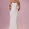 Melora Embellished Corset Strapless Gown i Ivory Melora Embellished Corset Strapless Gown i Ivory