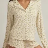 Mirae Modal långärmad pyjamasöverdel med citronmönster Mirae Modal långärmad pyjamasöverdel med citronmönster