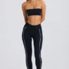 Mjuka Active Contrast-leggings i svart Mjuka Active Contrast-leggings i svart