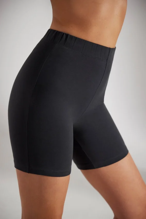 Mjuka bikershorts i bomull i svart Mjuka bikershorts i bomull i svart