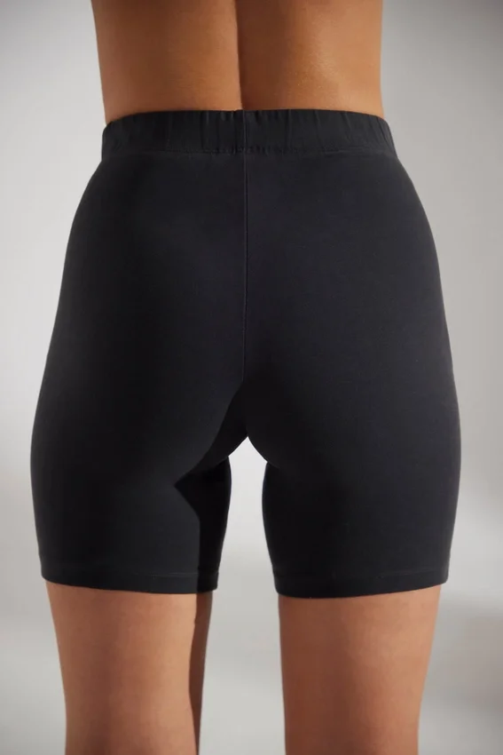 Mjuka bikershorts i bomull i svart Mjuka bikershorts i bomull i svart