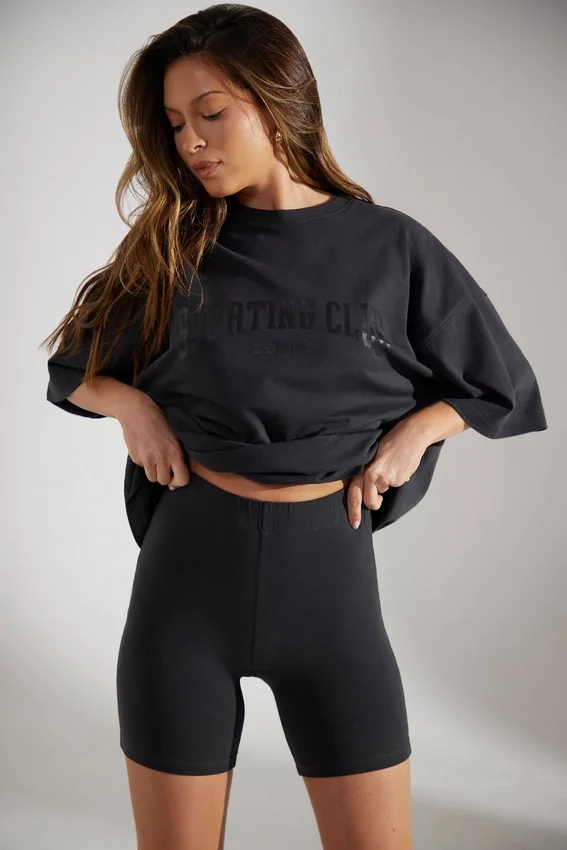 Mjuka bikershorts i bomull i svart Mjuka bikershorts i bomull i svart