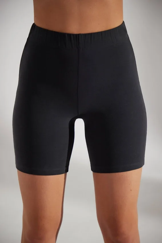 Mjuka bikershorts i bomull i svart Mjuka bikershorts i bomull i svart