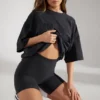 Mjuka bikershorts i bomull i svart Mjuka bikershorts i bomull i svart