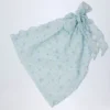 Molinas sarong med knytband i blått blommönster Molinas sarong med knytband i blått blommönster