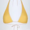 Morella halterneck-bikinitopp i gul rutig Morella halterneck-bikinitopp i gul rutig