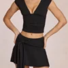 Evelique Skort med medelhög midja i svart Evelique Skort med medelhög midja i svart