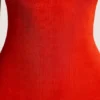 Noelia texturerad jersey-maxiklänning med öppen rygg i eldröd Noelia texturerad jersey-maxiklänning med öppen rygg i eldröd