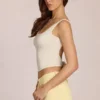 Norelle Modal Tie-Back Top i Ivory Norelle Modal Tie-Back Top i Ivory