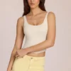 Norelle Modal Tie-Back Top i Ivory Norelle Modal Tie-Back Top i Ivory