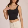 Norelle Modal Tie-Back Top i svart Norelle Modal Tie-Back Top i svart