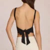 Norelle Modal Tie-Back Top i svart Norelle Modal Tie-Back Top i svart