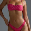 Oh Polly Badkläder: HOTFIX Edition Dekorerade V-formade bikinibyxor med hög benöppning i färgen Raspberry Sorbet Oh Polly Badkläder: HOTFIX Edition Dekorerade V-formade bikinibyxor med hög benöppning i färgen Raspberry Sorbet