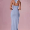 Olivette Jersey Corset Brudtärneklänning i puderblått Olivette Jersey Corset Brudtärneklänning i puderblått