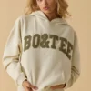 Oversized hoodie i benvit Oversized hoodie i benvit