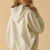 Oversized hoodie i benvit Oversized hoodie i benvit