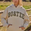 Oversized hoodie i benvit Oversized hoodie i benvit
