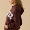 Oversized hoodie i mahogny Oversized hoodie i mahogny