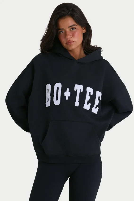 Oversized hoodie i svart Oversized hoodie i svart