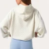 Oversized-hoodie med applikation i färgen Milk Polka Dot Oversized-hoodie med applikation i färgen Milk Polka Dot