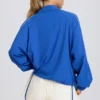 Oversized träningsjacka i kobolt Oversized träningsjacka i kobolt