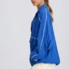Oversized träningsjacka i kobolt Oversized träningsjacka i kobolt