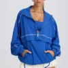 Oversized träningsjacka i kobolt Oversized träningsjacka i kobolt