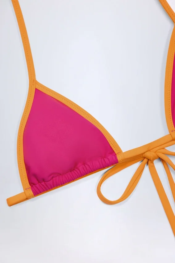 Paita triangel-bikinitopp i fuchsia Paita triangel-bikinitopp i fuchsia
