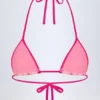Paita triangel-bikinitopp i rosa orkidé-mönster Paita triangel-bikinitopp i rosa orkidé-mönster