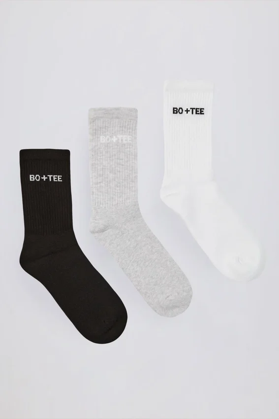 Paket med ribbade strumpor i flera färger Paket med ribbade strumpor i flera färger