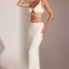 Parma Embellished Underwired Strappy Crop Top i vitt Parma Embellished Underwired Strappy Crop Top i vitt