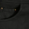 Parva snörningsshorts med medelhög midja i svart Parva snörningsshorts med medelhög midja i svart