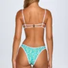 Pasyon bandeau-bikinitopp i blått mönster Pasyon bandeau-bikinitopp i blått mönster