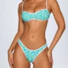 Pasyon bandeau-bikinitopp i blått mönster Pasyon bandeau-bikinitopp i blått mönster