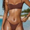 Polynesia stringbikinibyxor med dragsko i chokladbrunt Polynesia stringbikinibyxor med dragsko i chokladbrunt