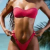 Pasyon bandeau-bikinitopp i hallonrosa Pasyon bandeau-bikinitopp i hallonrosa