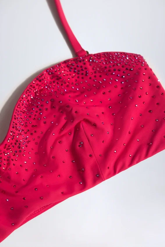 Pasyon bandeau-bikinitopp i hallonrosa Pasyon bandeau-bikinitopp i hallonrosa