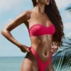 Pasyon bandeau-bikinitopp i hallonrosa Pasyon bandeau-bikinitopp i hallonrosa