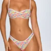 Pasyon bandeau-bikinitopp i ljust mönster Pasyon bandeau-bikinitopp i ljust mönster